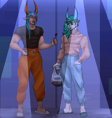 Full body scene
