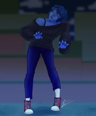 full body + background