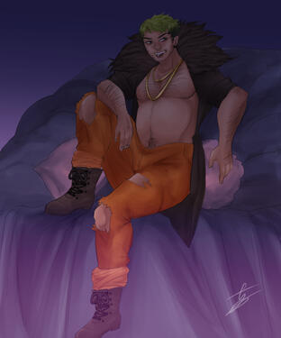 full body + background